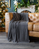 Load image into Gallery viewer, Brooklyn Organic Cotton Knit Throw Blanket - YaYa &amp; Co.