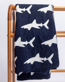 Load image into Gallery viewer, Bruce Organic Cotton Shark Baby and Kids Throw Blanket